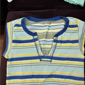 Urban Outfitters Striped Short Sleeve Top